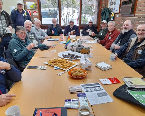 Our Gisborne Men&#039;s Shed community gathering at Macedon Ranges Health Community Centre